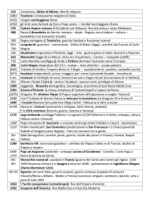 Tappe della storia: medioevo