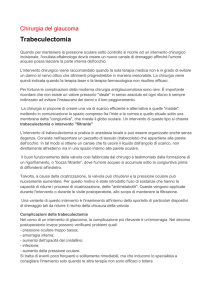 Chirurgia del glaucoma.