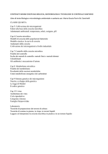 CONTENUTI MINIMI DISCIPLINA BIOLOCIA, MICROBIOLOGIA E