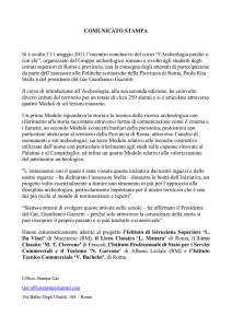 L`Archeologia perchè e con chi