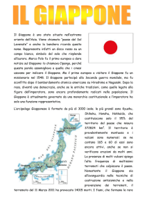 IL GIAPPONE Il Giappone è uno stato situato nell`estremo oriente