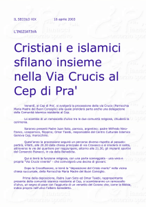 Cristiani e islamici sfilano insieme