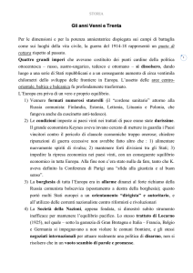 La situazione nel dopoguerra