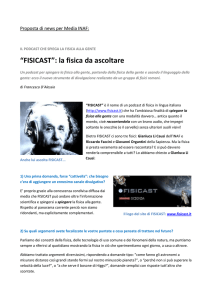 “FISICAST”: la fisica da ascoltare