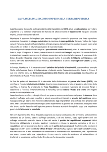 Francia dal II impero alla III repubblica