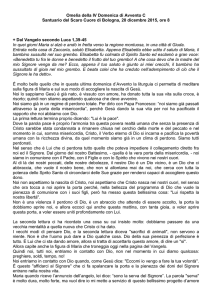 Omelia della IV Domenica di Avvento C 20 dicembre 2015