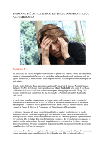 emicrania: triptano piu` antimetico