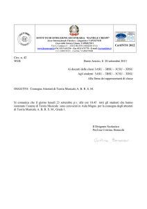 Consegna Attestati Teoria Musicale