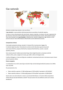 Estrazione mondiale di gas naturale in metri cubi all`anno