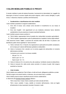 i valori mobiliari pubblici e privati