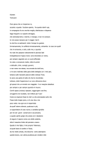 Ulysses Tennyson Poco giova che un inoperoso re, accanto a
