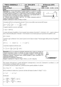 Soluzioni del compito di Fisica Generale I del 28 gennaio 2016
