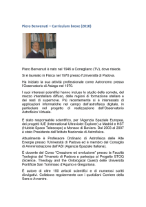 Piero_Benvenuti__curriculum - Facoltà Teologica del Triveneto