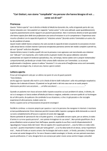 Leggi la lettera - Associazione Palinuro