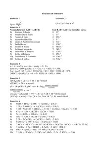 Soluzioni 30 Settembre Esercizio 1 Esercizio 2 Esercizio 3
