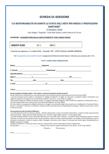 scheda di adesione