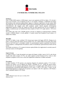 i numeri del tumore del fegato - Come fa l amore un uomo di 50 anni