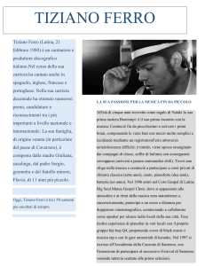 Oggi, Tiziano Ferro è tra i 50 cantanti piu ascoltati di sempre.