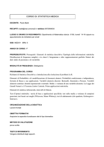 curriculum - Macroarea di Scienze