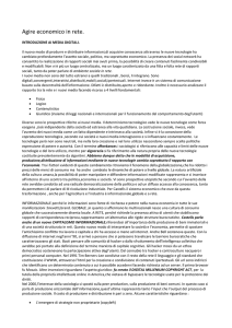 Agire economico in rete. INTRODUZIONE AI MEDIA DIGITALI. Il