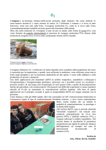 l`ossigeno e la sua molecola