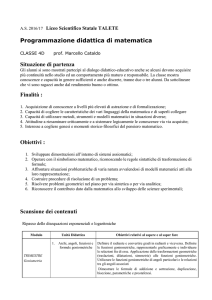 Indicatori per la valutazione delle prove scritte di matematica