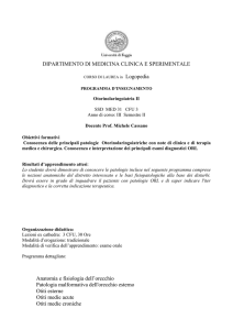UNIVERSITA* degli STUDI di FOGGIA