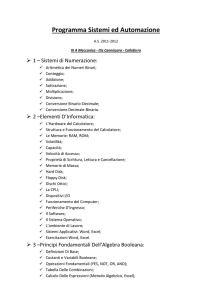 Sistemi e automazione - ITIS Cannizzaro Colleferro
