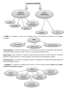 le capacità motorie