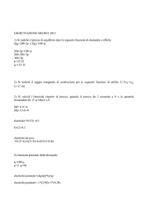 Esercitazione micro1 2011