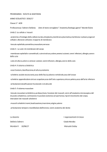 PROGRAMMA SVOLTO di ANATOMIA 1^AOD