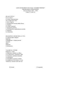religione - Liceo Pertini Ladispoli