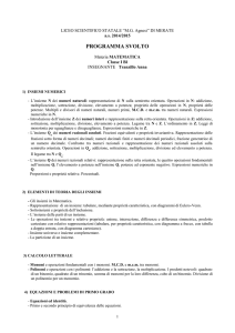 as 2014/2015 - Liceo Statale MG Agnesi