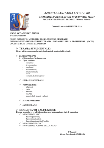 Metod. in Fisioterapia e Org. della Professione