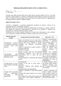 programmazione educativa e didattica
