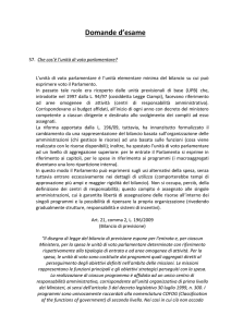 Che cos`è l`unità di voto parlamentare?