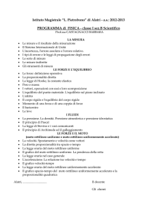 programmazione disciplinare