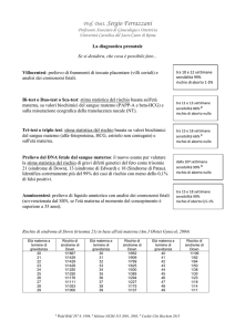 Nota Riassuntiva Diagnosi Prenatale