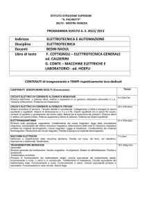PROGRAMMA SVOLTO AS 2012/ 2013 - IIS Pacinotti