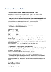1.A quale zona geografica e storica appartengono la Mesopotamia
