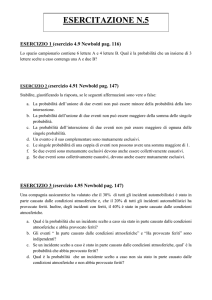 esercizio 4.91 Newbold pag. 147