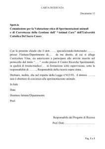“Animal Care” dell`Università Cattolica Del Sacro Cuore
