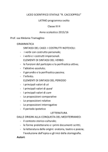 De bello Gallico - Liceo Caccioppoli