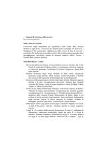 Elementi di struttura della materia