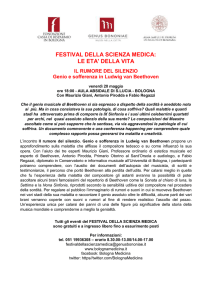 Comunicato Stampa IL RUMORE DEL SILENZIO. Genio e