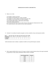 esercizi statistica - G4