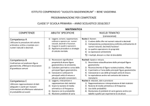 matematica classe 5ª - scarica - Istituto Comprensivo Bene Vagienna