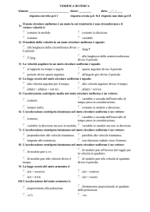 VERIFICA DI FISICA Alunno: classe: ______ data: __/__/____