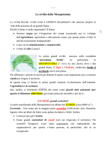 Le civilta` della Mesopotamia