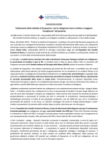 Comunicato stampa Trattamento della malattia di Dupuytren: con la
